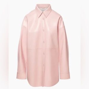 Aritzia Babaton Pelli Shirt Jacket in Poetic Pink (size S)